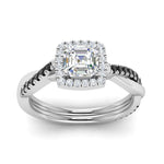 Load image into Gallery viewer, vine-asscher-halo-engagement-ring-with-black-diamond-in-white-gold-FD-9212ASRGBLACK-NL-WG.jpg
