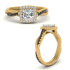 Load image into Gallery viewer, vine-asscher-halo-engagement-ring-with-black-diamond-in-yellow-gold-FD-9212ASRGBLACK-NL-YG.jpg