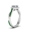 Load image into Gallery viewer, vine-cushion-halo-diamond-engagement-ring-with-emerald-in-white-gold-FD9212CURGEMGR-NL-WG.jpg