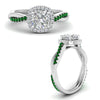 Load image into Gallery viewer, vine-cushion-halo-diamond-engagement-ring-with-emerald-in-white-gold-FD9212CURGEMGR-NL-WG.jpg
