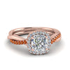 Load image into Gallery viewer, vine-cushion-halo-diamond-engagement-ring-with-orange-sapphire-in-rose-gold-FD9212CURGSAOR-NL-RG.jpg