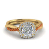 Load image into Gallery viewer, vine-cushion-halo-diamond-engagement-ring-with-orange-sapphire-in-yellow-gold-FD9212CURGSAOR-NL-YG.jpg