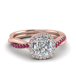 Load image into Gallery viewer, vine-cushion-halo-diamond-engagement-ring-with-pink-sapphire-in-rose-gold-FD9212CURGSADRPI-NL-RG.jpg
