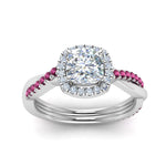 Load image into Gallery viewer, vine-cushion-halo-diamond-engagement-ring-with-pink-sapphire-in-white-gold-FD9212CURGSADRPI-NL-WG.jpg
