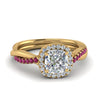 Load image into Gallery viewer, vine-cushion-halo-diamond-engagement-ring-with-pink-sapphire-in-yellow-gold-FD9212CURGSADRPI-NL-YG.jpg