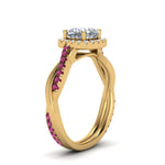 Load image into Gallery viewer, vine-cushion-halo-diamond-engagement-ring-with-pink-sapphire-in-yellow-gold-FD9212CURGSADRPI-NL-YG.jpg
