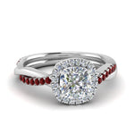 Load image into Gallery viewer, vine-cushion-halo-diamond-engagement-ring-with-ruby-in-white-gold-FD9212CURGRUDR-NL-WG.jpg
