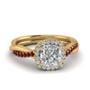 Load image into Gallery viewer, vine-cushion-halo-diamond-engagement-ring-with-ruby-in-yellow-gold-FD9212CURGRUDR-NL-YG.jpg