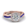 Load image into Gallery viewer, vine-cushion-halo-diamond-engagement-ring-with-sapphire-in-rose-gold-FD9212CURGSABL-NL-RG.jpg