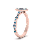 Load image into Gallery viewer, vine-emerald-cut-halo-blue-topaz-engagement-ring-in-rose-gold-FD9126EMRGICBLTOANGEL2-NL-RG?v=1757924763