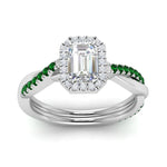 Load image into Gallery viewer, vine-emerald-cut-halo-diamond-engagement-ring-with-emerald-in-white-gold-FD9212EMRGEMGR-NL-WG.jpg
