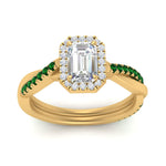 Load image into Gallery viewer, vine-emerald-cut-halo-diamond-engagement-ring-with-emerald-in-yellow-gold-FD9212EMRGEMGR-NL-YG.jpg
