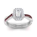 Load image into Gallery viewer, vine-emerald-cut-halo-diamond-engagement-ring-with-ruby-in-white-gold-FD9212EMRGRUDR-NL-WG.jpg
