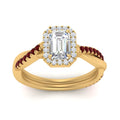 Thumbnail 78 - vine-emerald-cut-halo-diamond-engagement-ring-with-ruby-in-yellow-gold-FD9212EMRGRUDR-NL-YG.jpg
