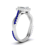 Load image into Gallery viewer, vine-emerald-cut-halo-diamond-engagement-ring-with-sapphire-in-white-gold-FD9212EMRGSABL-NL-WG.jpg

