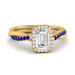 Load image into Gallery viewer, vine-emerald-cut-halo-diamond-engagement-ring-with-sapphire-in-yellow-gold-FD9212EMRGSABL-NL-YG.jpg
