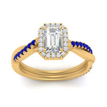 Load image into Gallery viewer, vine-emerald-cut-halo-diamond-engagement-ring-with-sapphire-in-yellow-gold-FD9212EMRGSABL-NL-YG.jpg
