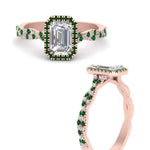 Load image into Gallery viewer, vine-emerald-cut-halo-emerald-engagement-ring-in-rose-gold-FD9126EMRGEMGRANGEL3-NL-RG_3d3468ab-fb85-4f11-824f-3cadfc63a1c5?v=1757924901
