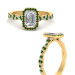 Load image into Gallery viewer, vine-emerald-cut-halo-emerald-engagement-ring-in-yellow-gold-FD9126EMRGEMGRANGEL3-NL-YG?v=1757924762