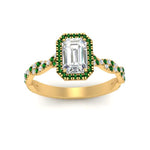 Load image into Gallery viewer, vine-emerald-cut-halo-emerald-engagement-ring-in-yellow-gold-FD9126EMRGEMGRANGEL5-NL-YG?v=1757924763
