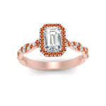 Load image into Gallery viewer, vine-emerald-cut-halo-orange-sapphire-engagement-ring-in-rose-gold-FD9126EMRGSAORANGEL5-NL-RG?v=1757924763