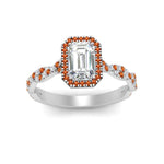 Load image into Gallery viewer, vine-emerald-cut-halo-orange-sapphire-engagement-ring-in-white-gold-FD9126EMRGSAORANGEL5-NL-WG_70b5d7b5-d2cf-4e94-b8b7-3e3a88ad7417?v=1757924901
