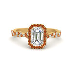 Load image into Gallery viewer, vine-emerald-cut-halo-orange-sapphire-engagement-ring-in-yellow-gold-FD9126EMRGSAOR-NL-YG_b6a5967c-1449-4fd2-8e7e-1dbc538be6bd?v=1757924901
