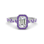 Load image into Gallery viewer, vine-emerald-cut-halo-purple-topaz-engagement-ring-in-white-gold-FD9126EMRGVITO-NL-WG_d45ae7c7-6c81-4fd0-aef0-12a85b399eff?v=1757924901

