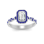 Load image into Gallery viewer, vine-emerald-cut-halo-sapphire-engagement-ring-in-white-gold-FD9126EMRGSABLANGEL5-NL-WG_ea63f9cb-3d9b-4dcf-ba5f-d1cd13dfa2c0?v=1757924901
