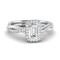 Thumbnail 1 - vine-halo-twisted-emerald-cut-engagement-ring-with-real-diamonds-in-white-gold-FD9212EMR-NL-WG