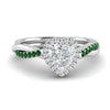 Load image into Gallery viewer, vine-heart-halo-diamond-engagement-ring-with-emerald-in-white-gold-FD9212HTRGEMGR-NL-WG.jpg