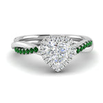 Load image into Gallery viewer, vine-heart-halo-diamond-engagement-ring-with-emerald-in-white-gold-FD9212HTRGEMGR-NL-WG.jpg

