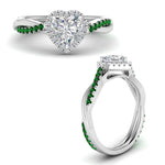 Load image into Gallery viewer, vine-heart-halo-diamond-engagement-ring-with-emerald-in-white-gold-FD9212HTRGEMGR-NL-WG.jpg
