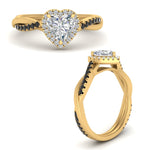 Load image into Gallery viewer, vine-heart-halo-engagement-ring-with-black-diamond-in-yellow-gold-FD9212HTRGBLACK-NL-YG.jpg
