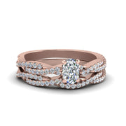 vine-inspired-natural-diamond-cushion-cut-twisted-wedding-set-in-14K-rose-gold-FD8233CU-NL-RG