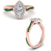 Load image into Gallery viewer, vine-marquise-halo-diamond-engagement-ring-with-emerald-in-rose-gold-FD9212MQRGEMGR-NL-RG.jpg