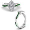 Load image into Gallery viewer, vine-marquise-halo-diamond-engagement-ring-with-emerald-in-white-gold-FD9212MQRGEMGR-NL-WG.jpg