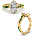 Load image into Gallery viewer, vine-marquise-halo-diamond-engagement-ring-with-emerald-in-yellow-gold-FD9212MQRGEMGR-NL-YG.jpg
