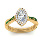 Load image into Gallery viewer, vine-marquise-halo-diamond-engagement-ring-with-emerald-in-yellow-gold-FD9212MQRGEMGR-NL-YG.jpg

