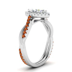 Load image into Gallery viewer, vine-marquise-halo-diamond-engagement-ring-with-orange-sapphire-in-white-gold-FD9212MQRGSAOR-NL-WG.jpg
