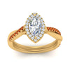 Load image into Gallery viewer, vine-marquise-halo-diamond-engagement-ring-with-orange-sapphire-in-yellow-gold-FD9212MQRGSAOR-NL-YG.jpg