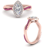 Load image into Gallery viewer, vine-marquise-halo-diamond-engagement-ring-with-pink-sapphire-in-rose-gold-FD9212MQRGSADRPI-NL-RG.jpg
