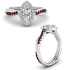 Load image into Gallery viewer, vine-marquise-halo-diamond-engagement-ring-with-ruby-in-white-gold-FD9212MQRGRUDR-NL-WG.jpg