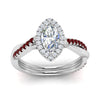 Load image into Gallery viewer, vine-marquise-halo-diamond-engagement-ring-with-ruby-in-white-gold-FD9212MQRGRUDR-NL-WG.jpg
