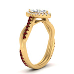 Load image into Gallery viewer, vine-marquise-halo-diamond-engagement-ring-with-ruby-in-yellow-gold-FD9212MQRGRUDR-NL-YG.jpg
