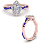 Load image into Gallery viewer, vine-marquise-halo-diamond-engagement-ring-with-sapphire-in-rose-gold-FD9212MQRGSABL-NL-RG.jpg
