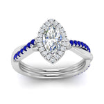 Load image into Gallery viewer, vine-marquise-halo-diamond-engagement-ring-with-sapphire-in-white-gold-FD9212MQRGSABL-NL-WG.jpg

