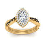 Load image into Gallery viewer, vine-marquise-halo-engagement-ring-with-black-diamond-in-yellow-gold-FD9212MQRGBLACK-NL-YG.jpg
