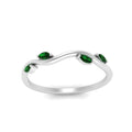 Thumbnail 41 - vine-marquise-simple-emerald-wedding-band-in-white-gold-FDENR3211BGEMGRANGLE3-NL-WG