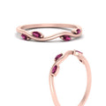 Thumbnail 16 - vine-marquise-simple-pink-sapphire-wedding-band-in-rose-gold-FDENR3211BGSADRPIANGLE3-NL-RG